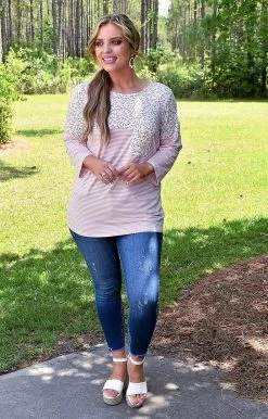 Heimish - ST1118-13 - 61122 TOPS At Your Best Print Top - Pink