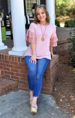 Heimish - BL-ST1925-10 - 3222 Been A While Top - Mauve TOPS