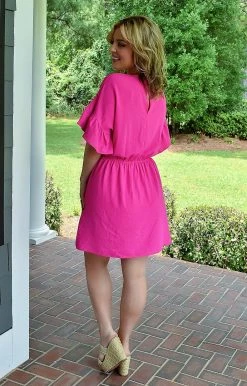 First Love - D11648 - 71822 Stepping Out Dress - Hot Pink