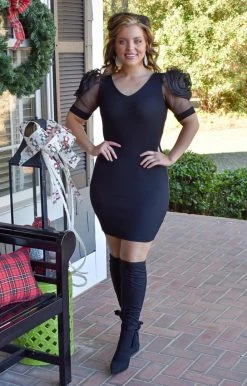 Main Strip - LD51638 - 122921 DRESSES Picked For You Dress - Black