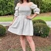 TCEC - CD02386 - 41822 Just Wondering Plaid Dress - Sage Casual Dresses