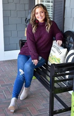 Staccato - 53137PP - 11422 Looking Fabulous Sweater - Plum