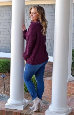 Staccato - 53137PP - 11422 Looking Fabulous Sweater - Plum