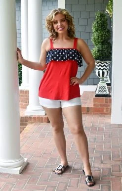 Heimish - ST2405-10 - 52822 American Beauty Print Top - Red