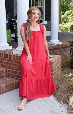 Andree - D10054 - 6222 Better Than The Rest Maxi Dress - Red DRESSES