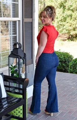 TCEC - CT7371 - 22622 Simply Elegant Bodysuit - Red