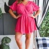 ODDI - IP14007 - 91321 BOTTOMS Feeling Bold Romper - Fuchsia