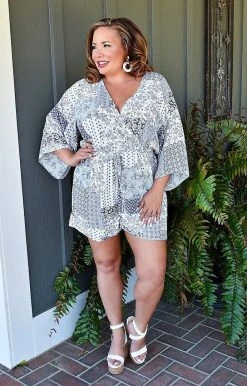 143 Story - JY1023A-PP - 3422 No Regrets Print Romper - Multi