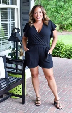 Spin USA - R3315 - 72321 Lovely Story Romper - Black BOTTOMS
