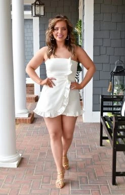 Do+Be - GY0916 - 13022 Wonderfully Adored Romper - White BOTTOMS