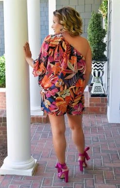 Main Strip - LR71144 - 51422 Tropical Paradise Print Romper