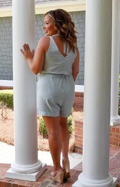 HeySon - ER1035PD - 61822 Make It Your Own Romper - Light Mint