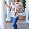 Heimish - BL-ET6109-20 - 3222 TOPS We Are Good Floral Top - Ivory