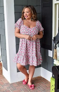 TCEC - CD02353 - 4922 I'm Spoken For Floral Dress - Pink