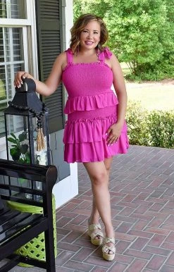 TCEC - CD02083 - 52522 Beginning To Wonder Dress - Magenta