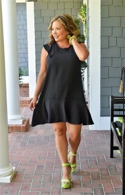 Vision - D993PP - 6722 DRESSES Unlikely Friends Dress - Black