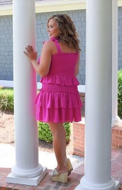 TCEC - CD02083 - 52522 Beginning To Wonder Dress - Magenta