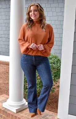 143 Story - ITM7574-PP - 12322 Before It's Over Top - Terra Cotta TOPS