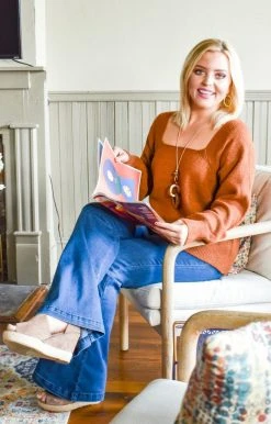 Cozy Casual - SK4468PPX - 91320 Always & Forever Sweater - Rust Sweaters