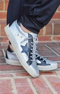 Shu Shop - PERRY - 9621 SHU SHOP - Perry Sneakers - Silver/Black