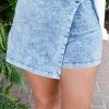 Flying Tomato - JP5645-PP - 63021 Back In The Day Denim Skort BOTTOMS