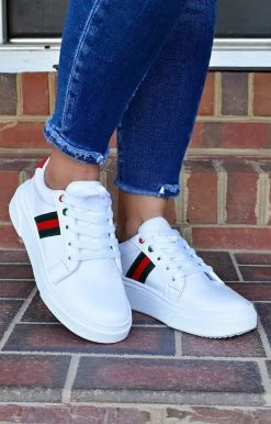 Impexsa Corp - ARIA-14 - 101821 SHOES Found My Love Sneakers - White