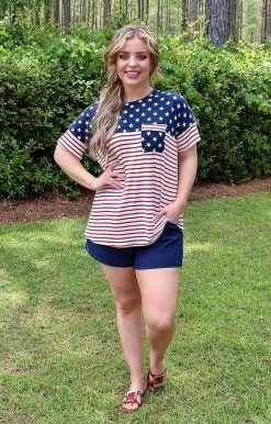 Heimish - ET6182-11 - 52522 TOPS Fireworks At Night Print Top