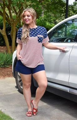 Heimish - ET6182-11 - 52522 TOPS Fireworks At Night Print Top