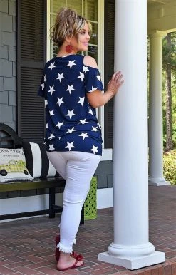 Heimish - ST1055-12 - 52322 All American Girl Print Top - Navy