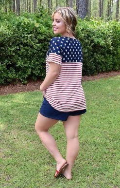 Heimish - ET6182-11 - 52522 TOPS Fireworks At Night Print Top