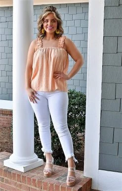 Staccato - 18533-PP - 22822 TOPS Always The Same Thing Gingham Top - Yellow/Pink