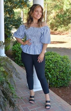 White Birch - T3686A1XL - 21422 TOPS Innocent Soul Print Top - Black/White