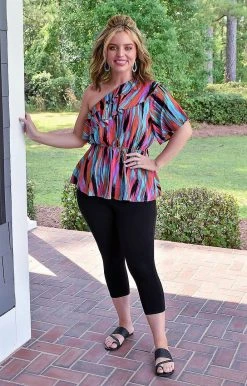Andree - T10345-3 - 62722 Here For Tomorrow Print Top - Multi TOPS