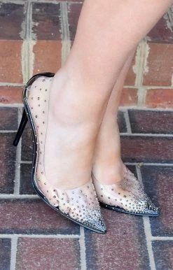 Liliana - BADASS-1 - 111321 SHOES Strut Your Stuff Jeweled Heels - Black