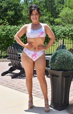 Davi & Dani - DIB08064PER - 6321 SWIMWEAR Just Add Water Tie Dye Bikini Top