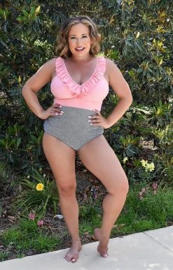 Queen - 171135 - 6322 Poolside Escape One Piece Swimsuit - Coral