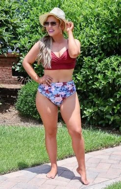 Queen - BA004524 - 6422 Tropical Summer Two Piece Swimsuit SWIMWEAR