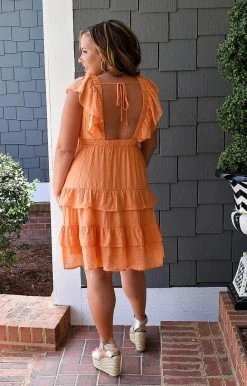 Flying Tomato - AD2491-PP - 41222 DRESSES Sweet Summers Dress - Tangerine
