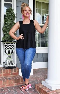 Andree - T10430-PP - 51022 TOPS Caught In A Moment Top - Black