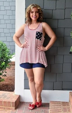 Heimish - ST6000-15 - 53022 All American Babe Print Top