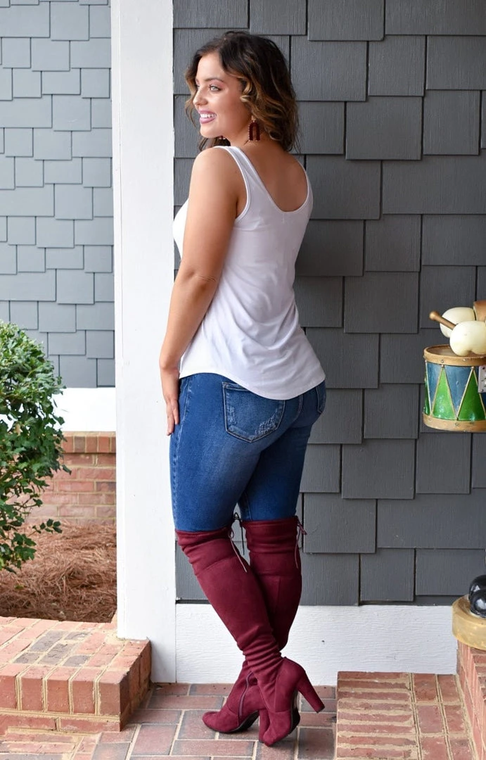 Adrienne - 1769MD - 121221 New To Me Tank - White TOPS