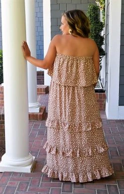 Heimish - WD1035F - 42522 DRESSES That's The Spirit Print Maxi Dress - Dusty Rose