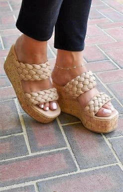 Shu Shop - MALLORY - 62922 SHU SHOP - Mallory Wedge - Taupe SHOES