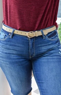 Fame Accessories - MML8109KA - 10321 Coming Back Around Belt - Khaki