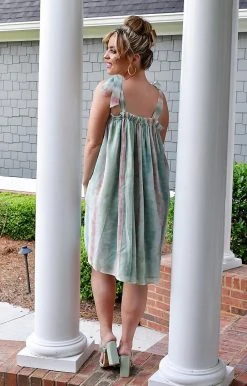 Davi & Dani - DD02209PER - 5522 On The List Tie Dye Dress