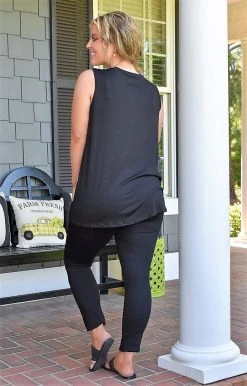 Heimish - ST2170-10 - 5322 TOPS We Belong Together Print Top - Black