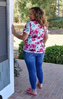 Heimish - BL-ST1109-32 - 2122 Sweet Miracles Floral Top - Multi