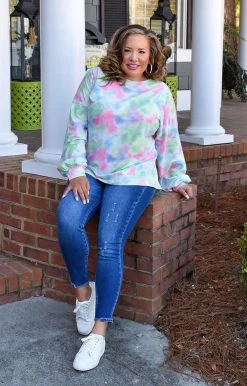 Davi & Dani - DT04057PER - 2122 Form A Bond Tie Dye Top