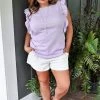 First Love - T11520 - 41022 TOPS All For Show Top - Lavender