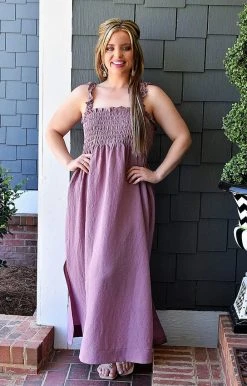 Heimish - WD1003F - 42522 Heat Of The Moment Maxi Dress - Dark Mauve